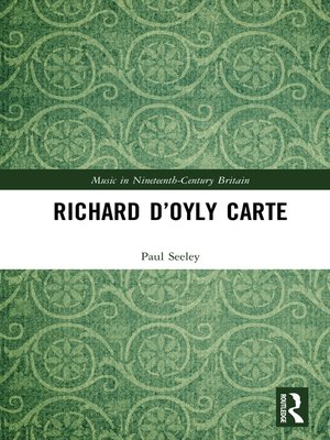cover image of Richard D'Oyly Carte